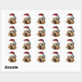 Kerst Puppy Sticker Blad! (Vel)