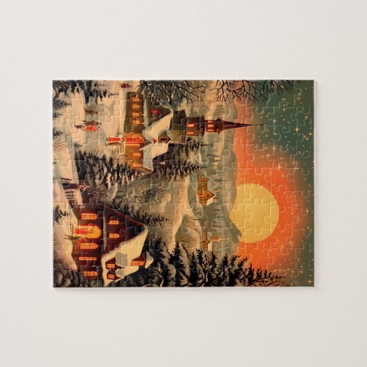 Kerst  puzzel legpuzzel (Horizontaal)