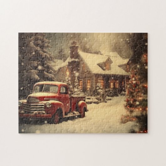 Kerst  puzzel legpuzzel (Horizontaal)