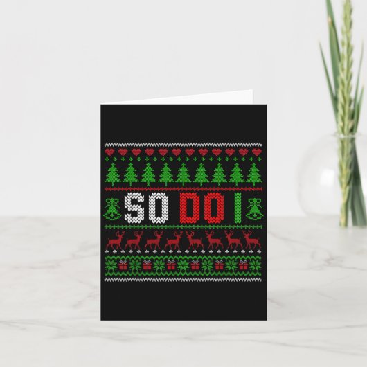 Kerst pyjama familie matching - ik ook kaart (Voorkant)