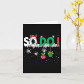 Kerst pyjama familie matching - ik ook kaart (Gele Bloem)