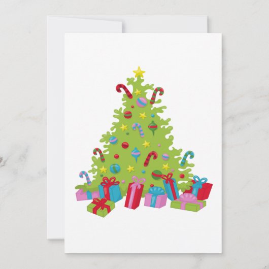 Kerst pyjama feest uitnodiging Slaapfeestje (Achterkant)