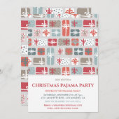 Kerst pyjama feest uitnodigingen geschenken Slumbe (Voorkant / Achterkant)