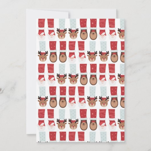 Kerst Pyjama Party Kinder feestdag Kaart (Achterkant)