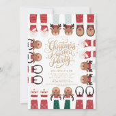 Kerst Pyjama Party Kinder feestdag Kaart (Voorkant)