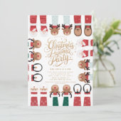 Kerst Pyjama Party Kinder feestdag Kaart (Staand voorkant)