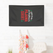 Kerst Pyjama Shirt Grappige Feestdag Spandoek (Insitu)