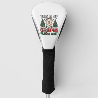 Kerst Pyjama Shirt Schattig Varken Vakantie Vector Golfheadcover