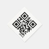 Kerst QR-code Servet (Hoek)