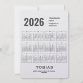 Kerst QR Code Zakelijke vakantie Kaart (Achterkant)