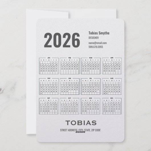 Kerst QR Code Zakelijke vakantie Kaart (Achterkant)