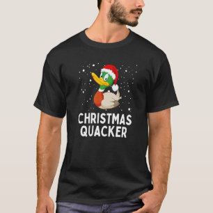 Kerst Quacker Schattige eendenkerst T-shirt