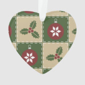 Kerst Quilt Acryl Ornament (achterkant)