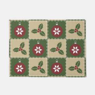 Kerst Quilt Deurmat