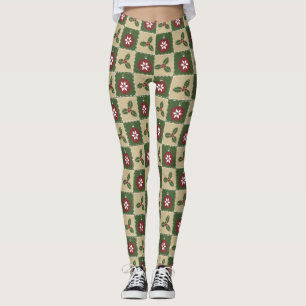 Kerst Quilt Leggings