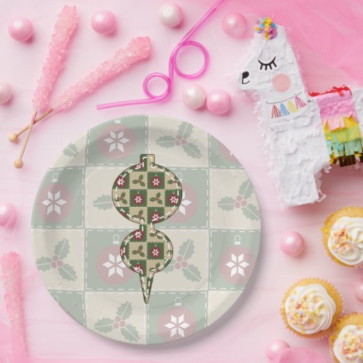 Kerst Quilt Paper Bord (Feest)