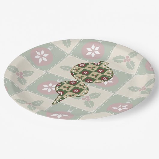 Kerst Quilt Paper Bord (Gekanteld)