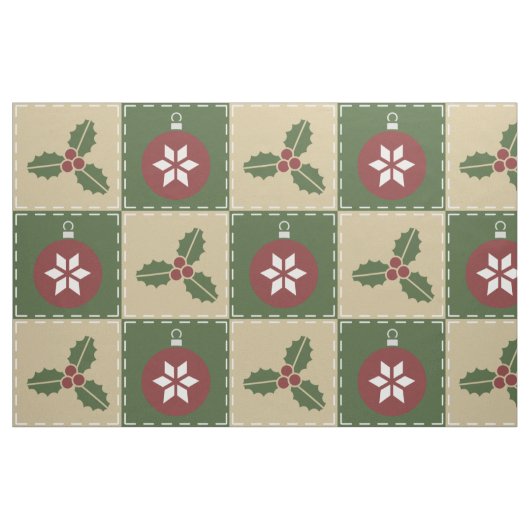 Kerst Quilt stof (Fat Quarter)