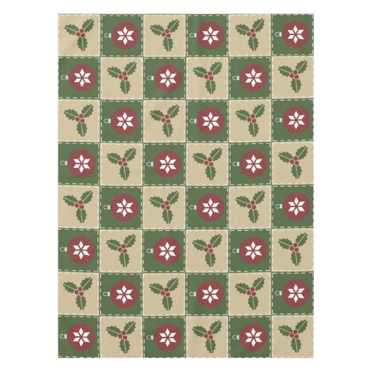 Kerst Quilt Tafelkleed (Voorkant)