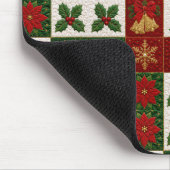 Kerst quilting vierkantjes muismat (Hoek)