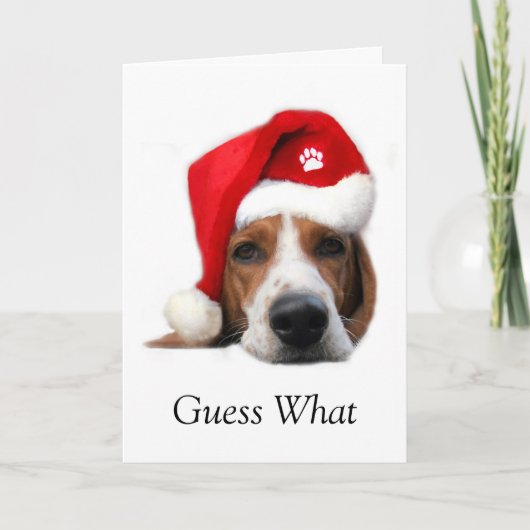Kerst raad eens wat feestdagen kaart (Voorkant)