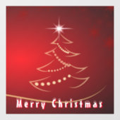 Kerst raam klampen mooie kerstboom raamsticker (Vel)