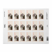 Kerst Raam Lichten Gift Label Stickers (Full Sheet)