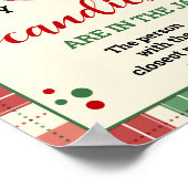 Kerst raden hoeveel Snoepjes spel gespeeld teken Poster (Hoek)