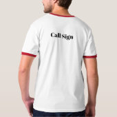 Kerst Radio fonetisch alfabet T-shirt (Achterkant volledig)