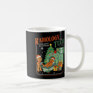 Kerst Radiologie Tech Grappige Gemberkoekman Rad Koffiemok