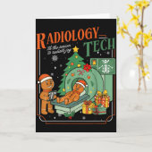 Kerst Radiologie Tech Grappige Gingermans Rad Kaart (Gele Bloem)
