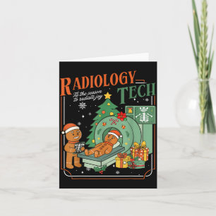 Kerst Radiologie Tech Grappige Gingermans Rad Kaart
