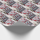 Kerst Ragdoll Kat In Een Kerstman Hoed Cadeaupapier (Hoek)