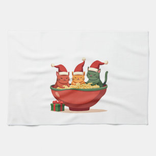 Kerst Ramen Kat Santa Anime Meow Kitty Meow Ca Theedoek