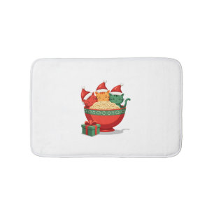 Kerst Ramen Kat Santa Anime Miauw Kitty Miauw Ca Badmat