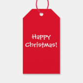 Kerst rat cadeau labels (verpakking van 10) cadeaulabel (Achterkant)