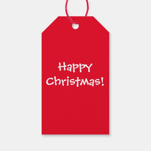 Kerst rat cadeau labels (verpakking van 10) cadeaulabel (Achterkant)