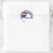 Kerst Rat Gift Labels (Tas)