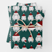 Kerst Ratten Verpakking Papieren Bladen Inpakpapier Vel (In situ)