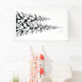 Kerst Realistisch Wonderland Theme Sneeuwboom Spandoek (Insitu)