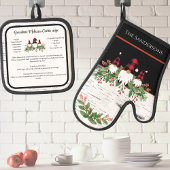 Kerst Recept Keepsake Cookies  Gnome Ovenwant & Pannenlap Set