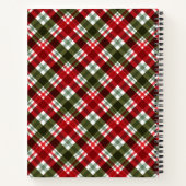 Kerst Recepten Plaid Notitieboek (Achterkant)