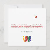 Kerst Red Nosed Reindeer Funny Business Logo (Achterkant)