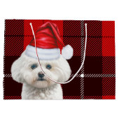 Kerst Red Plaid Coton de Tuleari Hond Vakantie Groot Cadeauzakje (Achterkant)