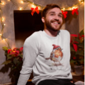 Kerst Red Robin, aanpasbaar T-shirt