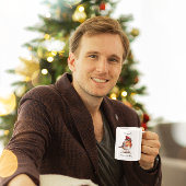 Kerst Red Robin, aanpasbaar Tweekleurige Koffiemok