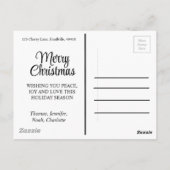 Kerst regenboog glitter rood goud groen briefkaart (Achterkant)