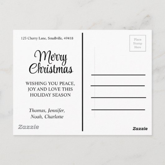 Kerst regenboog glitter rood goud groen briefkaart (Achterkant)