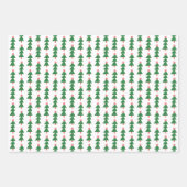 Kerst Regenboog Inpakpapier Set Bomen, Stippen Vel (Voorkant 3)