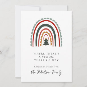 Kerst Regenboog Motivatie Quote Vakantie Kaart